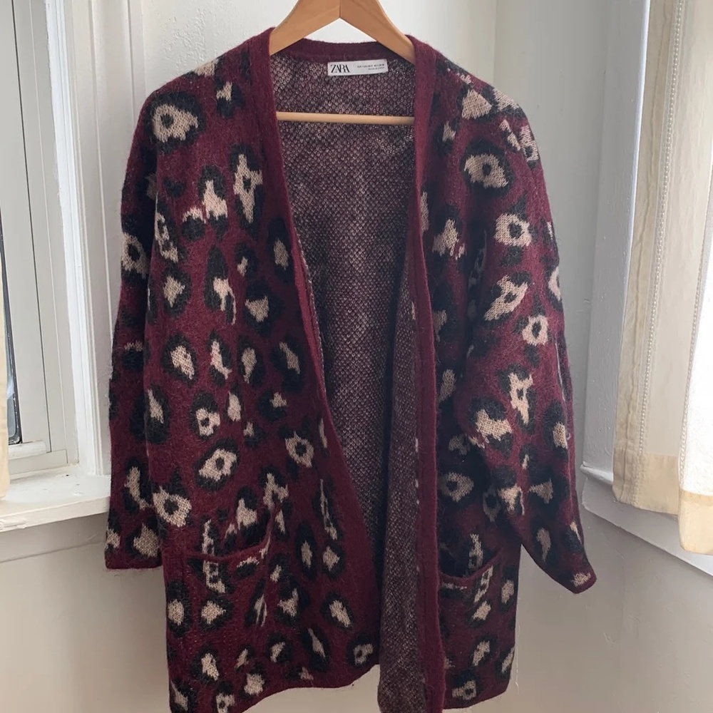 Zara Mohair and Wool Blend Cardigan